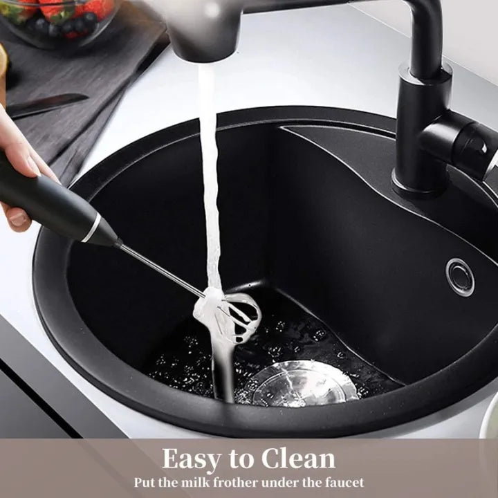 2 In 1 Rechargeable Electric Coffee and Egg Beater and Mixer Milk Frother