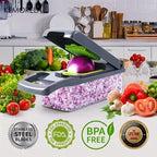 16-in-1 Multifunctional Vegetable Chopper & Slicer – Onion, Fruit & Food Dicer