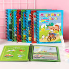 Magic Water Drawing Books for Kids | Set of 2 Books with 2 Pens | Reusable Mess-Free Water Coloring