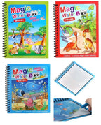 Magic Water Drawing Books for Kids | Set of 2 Books with 2 Pens | Reusable Mess-Free Water Coloring
