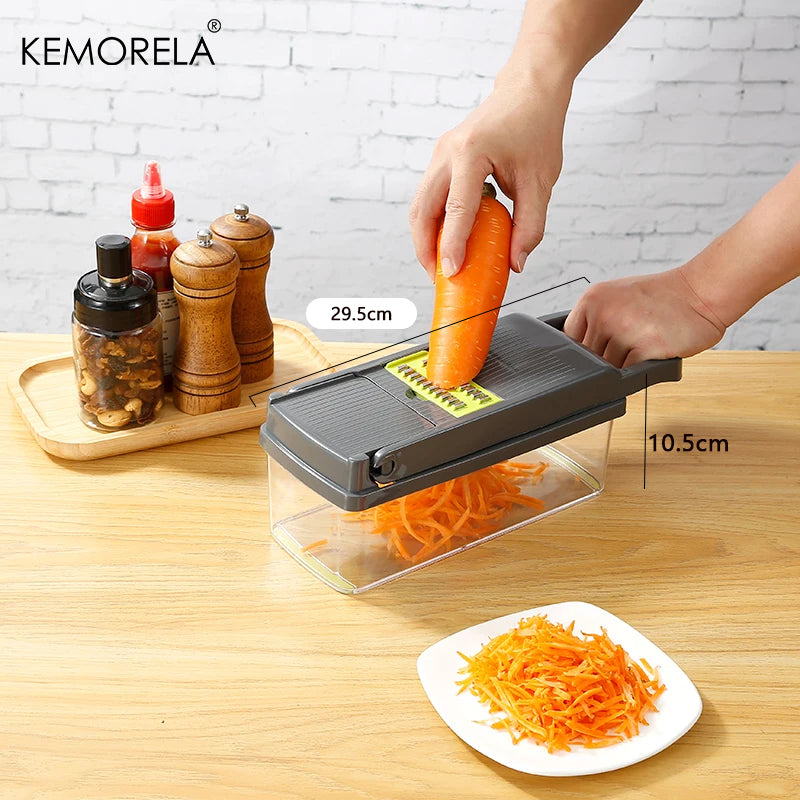 16-in-1 Multifunctional Vegetable Chopper & Slicer – Onion, Fruit & Food Dicer