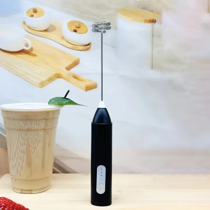 2 In 1 Rechargeable Electric Coffee and Egg Beater and Mixer Milk Frother