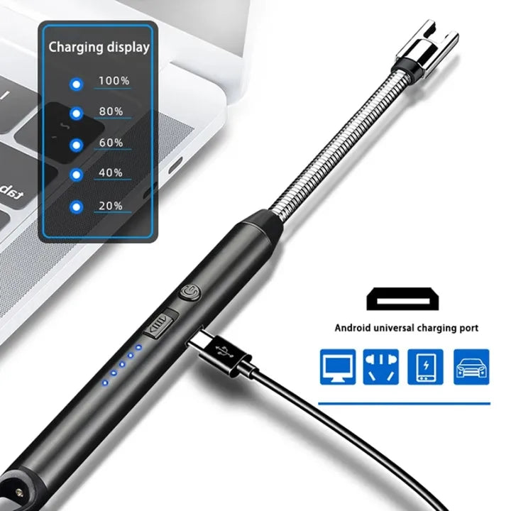 Rechargeable Electric USB Lighter Stove Lighter Long Neck Led Best Quality