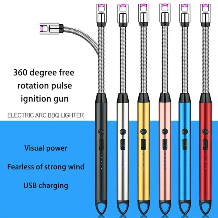 Rechargeable Electric USB Lighter Stove Lighter Long Neck Led Best Quality