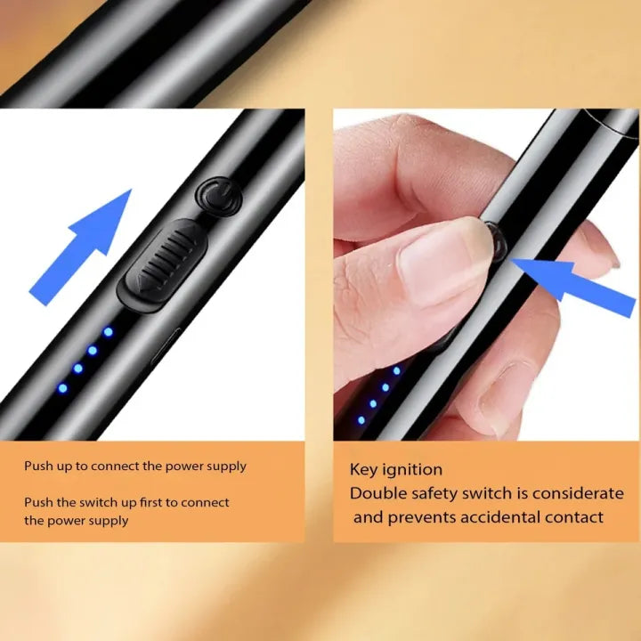 Rechargeable Electric USB Lighter Stove Lighter Long Neck Led Best Quality