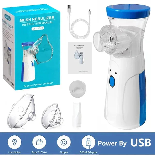 Portable Nebulizer Machine & Mask for Kids and Adults Mini Inhaler Nebulizer
