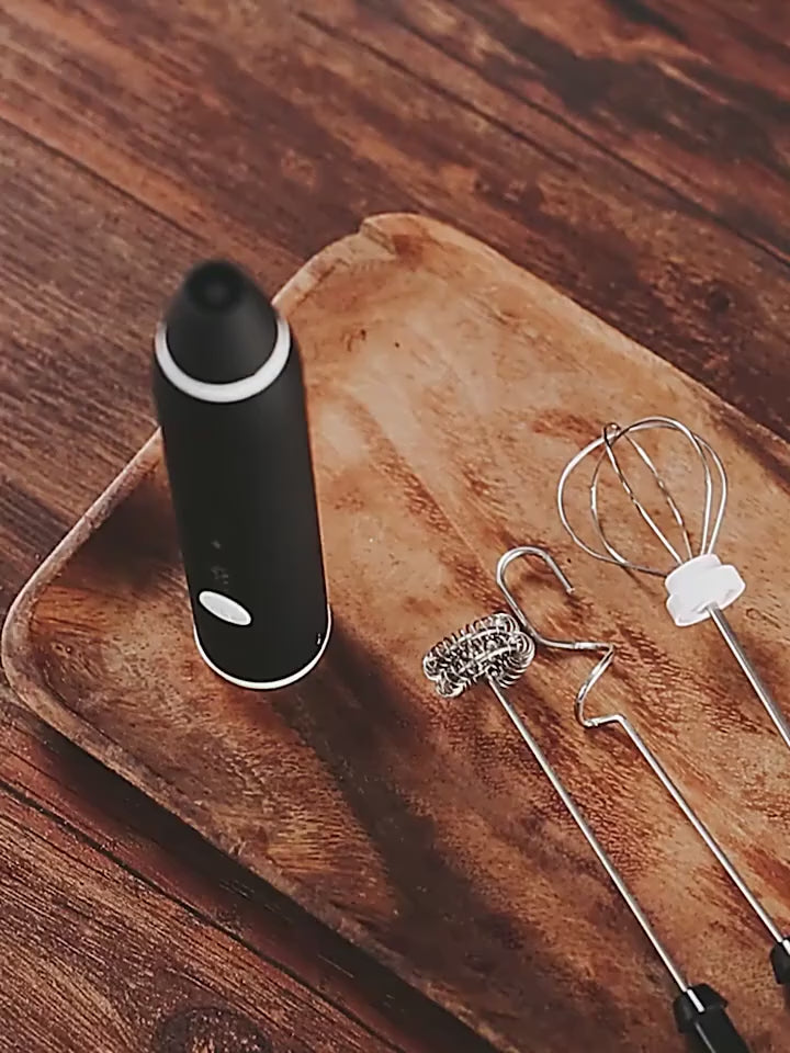 2 In 1 Rechargeable Electric Coffee and Egg Beater and Mixer Milk Frother